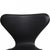 Seven Chairs in Black Leather by Arne Jacobsen, 1980s, Set of 6 For Sale - Image 4 of 18