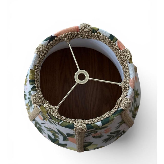 Custom Botanical Lampshade in Rifle Paper Co Primavera Fabric- Very Italian For Sale - Image 6 of 6
