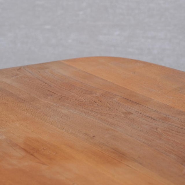 Wood Mid-Century French Elm Aban T35B Dining Table from Pierre Chapo, 1970s For Sale - Image 7 of 13