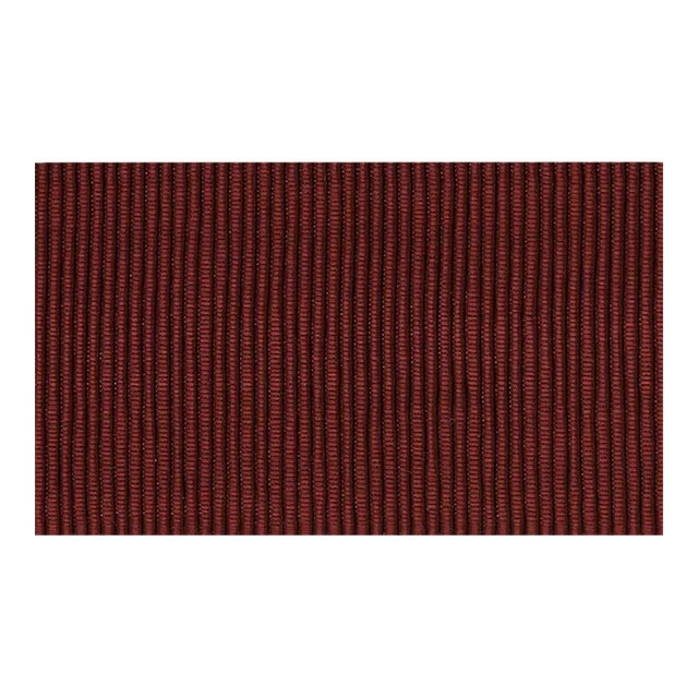 Schumacher Wide Faille Tape in Wine For Sale