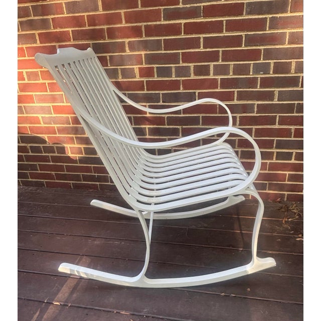 Neoclassical McKinnon and Harris "McNeil" Rocking Chair For Sale - Image 3 of 10