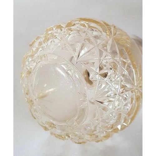 Metal Antique George V Sterling Silver Crystal Cut Glass Scent Bottle, Birmingham, 1921 For Sale - Image 7 of 13