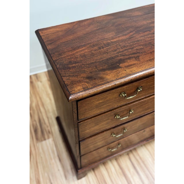 Brown Antique English George III Mahogany Chest of Drawers For Sale - Image 8 of 17
