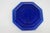 Art Deco Deep Cobalt Blue Glass Plate 8 Sided Octagonal Small Dish Geometric Style 4879b For Sale - Image 3 of 10