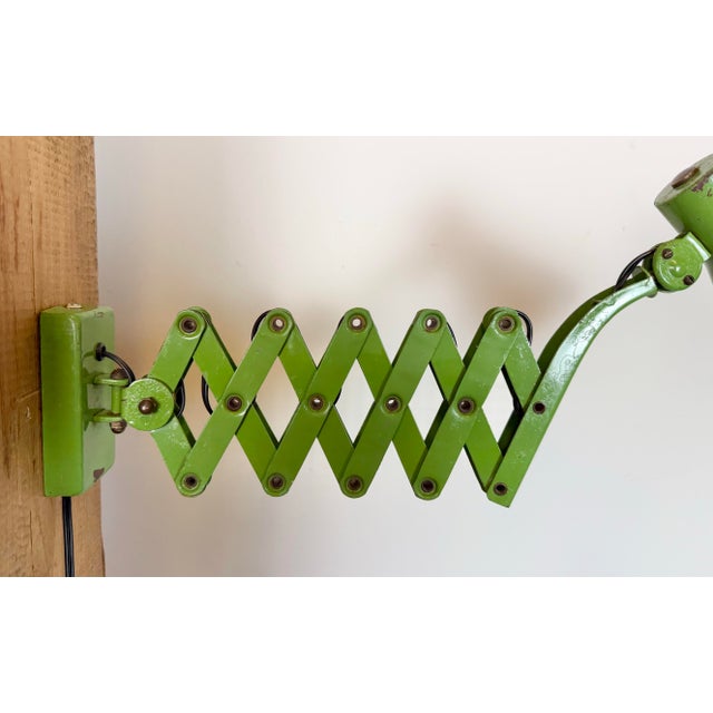 Vintage Industrial German Scissor Wall Lamp from Kaiser Leuchten, 1960s For Sale - Image 17 of 18