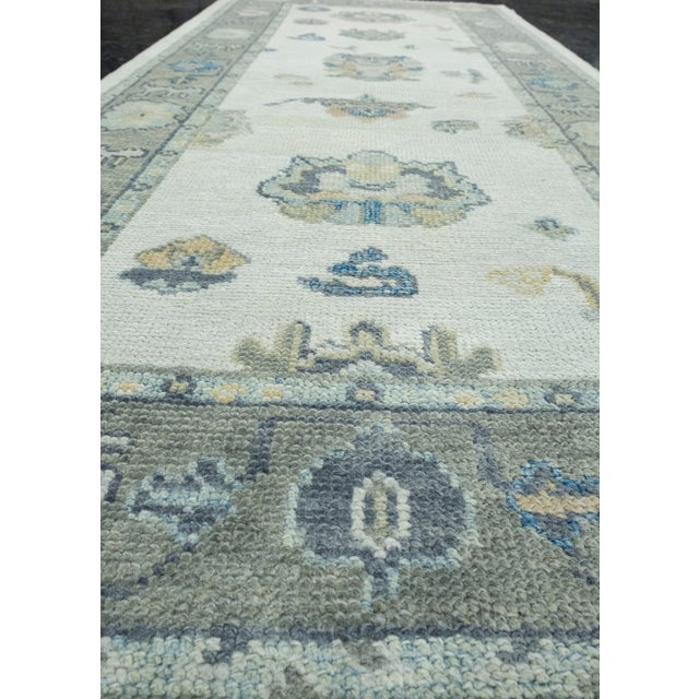 Textile Turkish Oushak Runner Rug 3' x 6'9" #17119 For Sale - Image 7 of 8