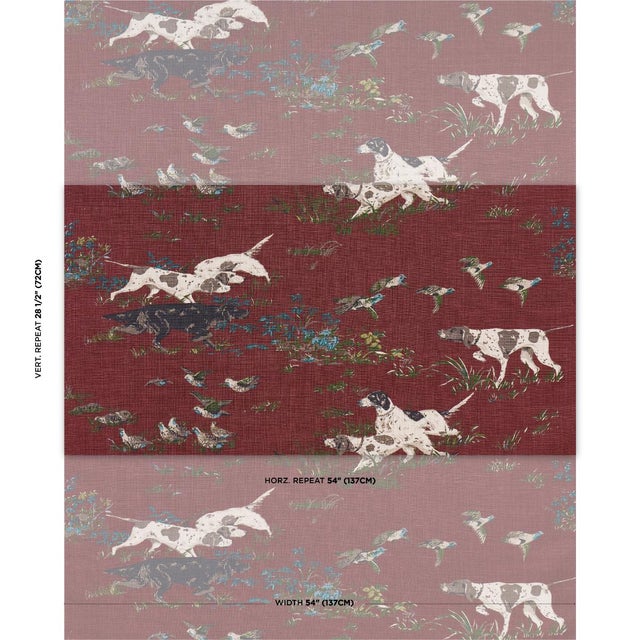 With its field dogs and fluttering quail, Pointers in burgundy is a classic hunting scene that speaks to lovers of canines...