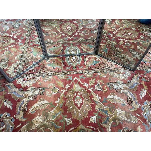 Triptych Mirror attributed to Maison Brot For Sale - Image 6 of 9