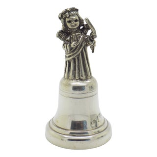 Vintage Italian Handmade Genuine Silver Angel Bell by Brandimarti, 1980s For Sale
