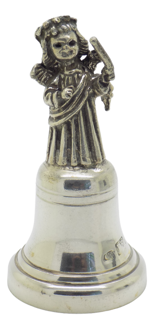 Vintage Italian Handmade Genuine Silver Angel Bell by Brandimarti, 1980s