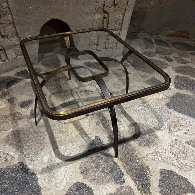 1950s Sculptural Bronze Coffee Side Table Arturo Pani Mexico City For Sale - Image 10 of 10