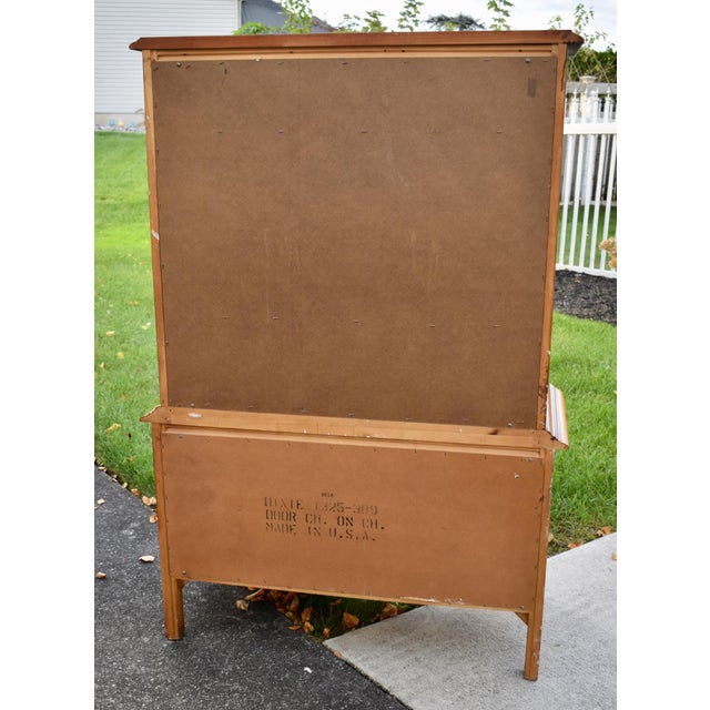 Vintage (1960's) Tall Chest/Chest of Drawers has a French Provincial Style from Dixie Furniture. The Wood is CherryWood....