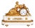 Louis XV Style Gilt Bronze and Marble Mantel Clock For Sale