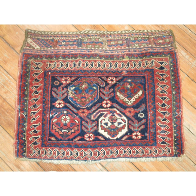 Early 20th Century Antique Bagface Rug - 1'3" x 1'6" For Sale - Image 5 of 6