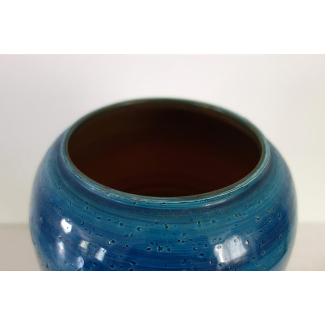 1970s Large Lidded Ceramic Vase in the style of Bitossi, Italy, 1970s For Sale - Image 5 of 14