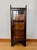 Traditional Antique Edwardian Arts & Crafts Narrow Glazed Bookcase C. 1910 For Sale - Image 3 of 18
