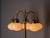 Vintage Brass Floor Lamp with Five Opaline Glass Shades, 1950s For Sale - Image 6 of 9