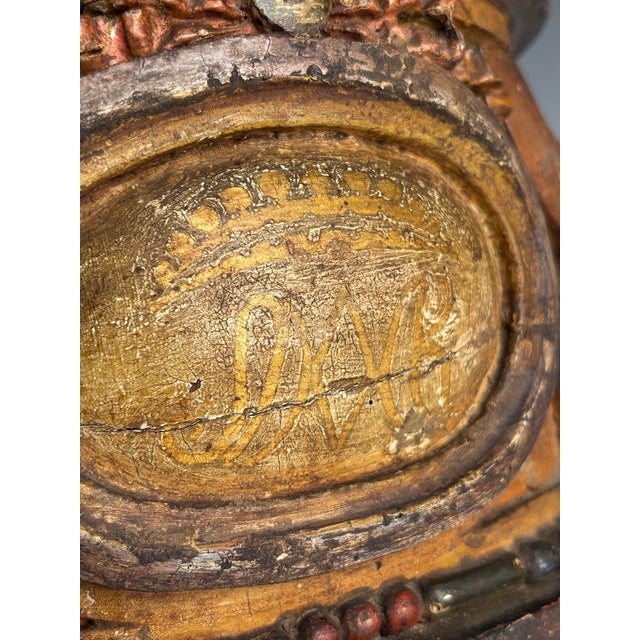 19th Century Southern European Polychrome Church Stand, 1800 For Sale - Image 12 of 14