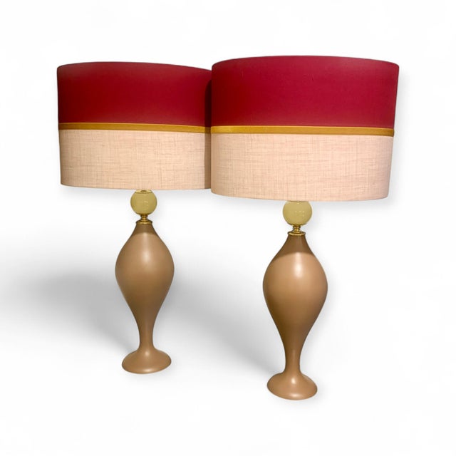 Cream and Yellow Murano Glass Drop Lamps, 1960s, Set of 2 For Sale - Image 6 of 6