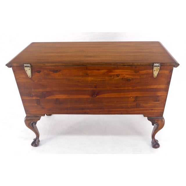 Very Fine Cedar Hope Chest Ball & Claw Chippendale Feet MINT For Sale - Image 9 of 18