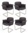 Set of 4 Mid Century Modern Tri-Mark Designs Dining Chairs For Sale