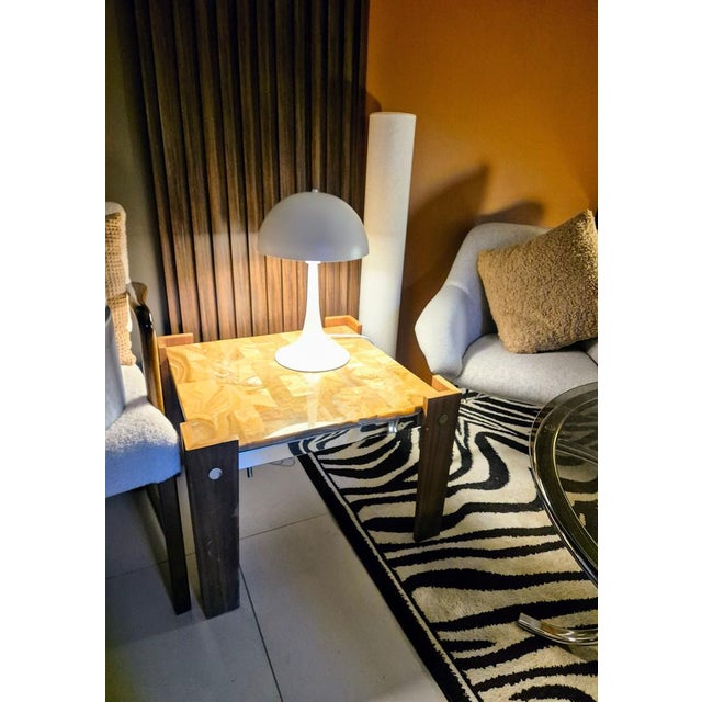 Mid-Century Modern Coffee Table with Stone Top, 1960s For Sale - Image 3 of 5