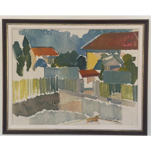 Alex Öberg, Moving Geometry, 1970s, Oil on Canvas, Framed For Sale - Image 14 of 14