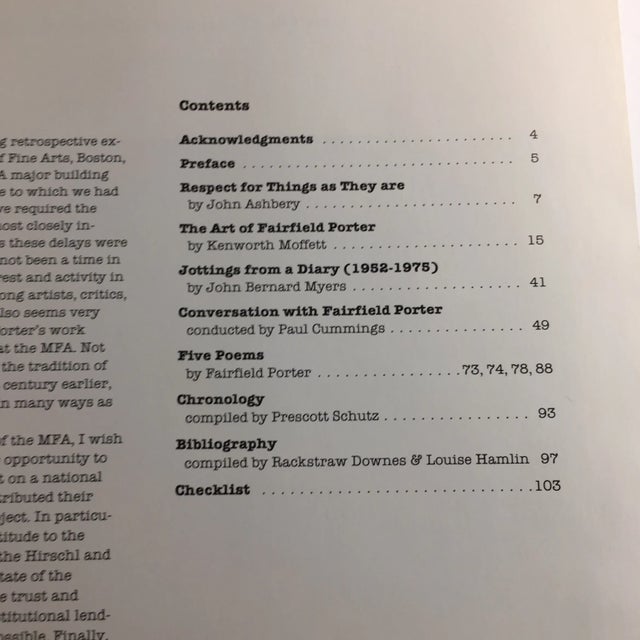 Impressionist 1982 Fairfield Porter Museum of Fine Arts Book For Sale - Image 3 of 11