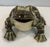 Mid-Century Modern Vintage Ceramic Usa Marked Garden Frog For Sale - Image 3 of 9