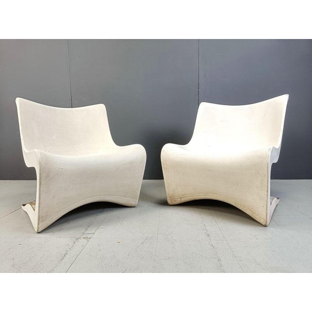 Silène Lounge Chairs by M Borgnat for Clairitex, 1960s, Set of 2 For Sale - Image 9 of 10