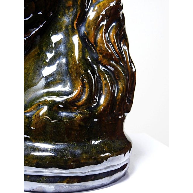 Horse Head or Chess Knight in Glazed Terracotta, France, 1980s For Sale - Image 14 of 17