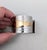 Napier Vintage 1976 Signed Napier Book Piece Rhodium Plate Goldtone Cuff Bracelet For Sale - Image 4 of 9