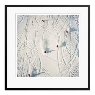 Toni Frissell 'Switzerland Skiers' Archival Pigment Print Framed in Black For Sale
