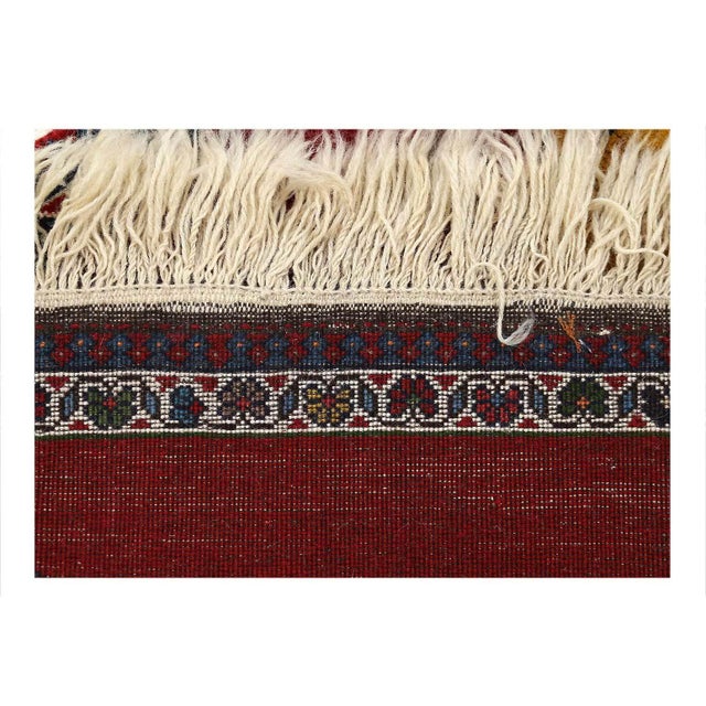 Traditional Pasargad DC Handmade Pictorial Lion Accent Gabbeh Rug For Sale - Image 3 of 4
