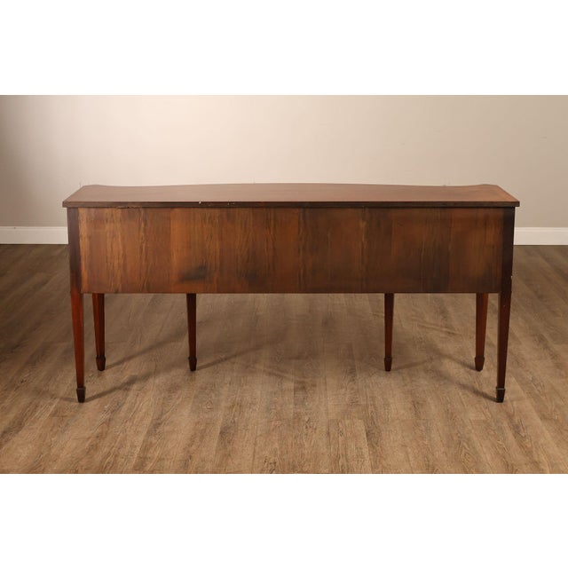 Federal Style Custom Mahogany Sideboard With Inlay And Tambour Door For Sale - Image 18 of 18