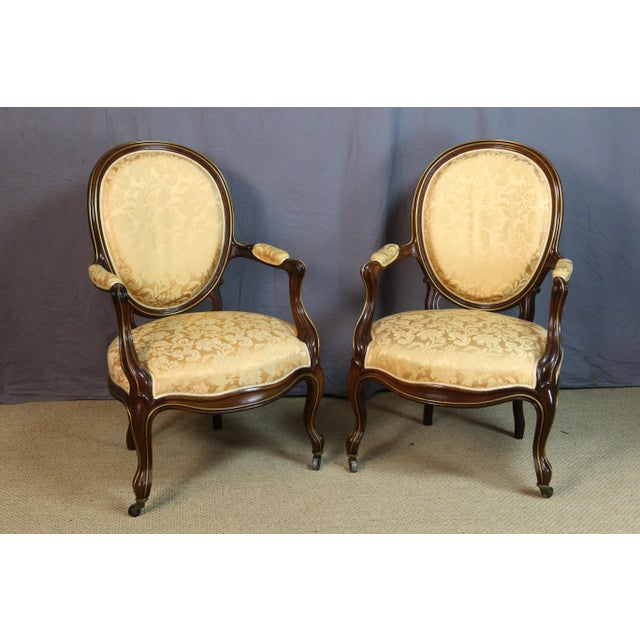 Napoleon III Salon Chairs, Set of 6 For Sale - Image 11 of 16