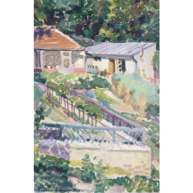 Pierre Chapuis, Study at Raincy, 1910, Oil on Paper For Sale - Image 6 of 6