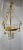 Brass Vintage 1990s Neoclassical Brass & Crystal Bell-Jar Pendant Chandelier For Sale - Image 8 of 12