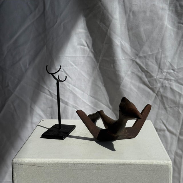 Traditional Indonesian Decorative Wooden Bird on Base For Sale - Image 13 of 17