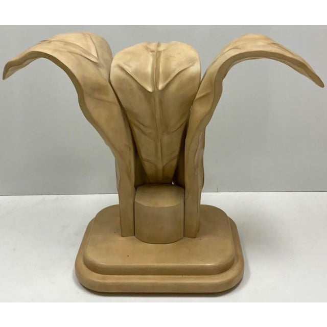 Contemporary 1970s Italian Organic Modern Palm Frond Console Table by Casa Bique For Sale - Image 3 of 10