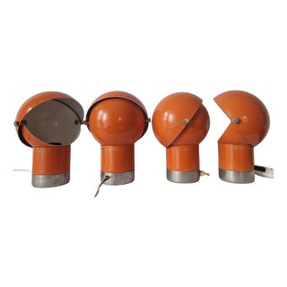 Space Age Astronaut Table Lamps, Kamenicky Senov, 1970s, Set of 4 For Sale