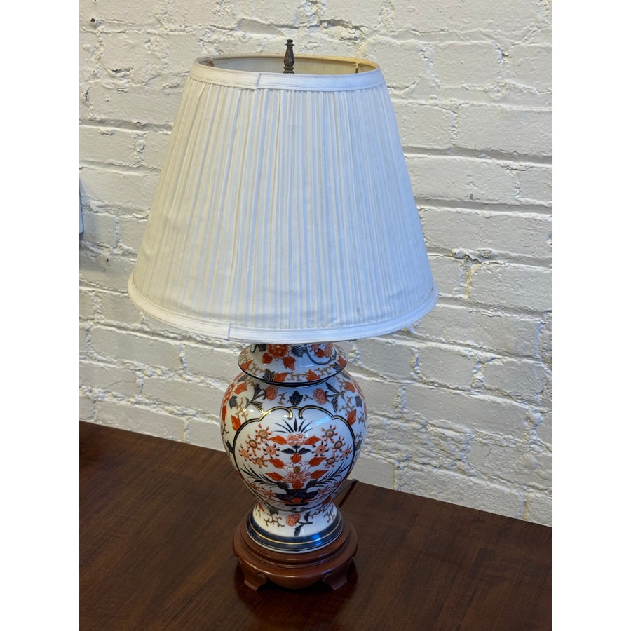 Japanese Porcelain Imari Table Lamp | Chairish