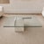 Postmodern 1980s Postmodern Glass Coffee Table With Travertine Base For Sale - Image 3 of 18