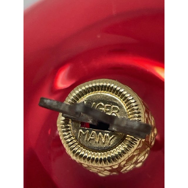 Vintage Hand Blown Mercury Glass W. Germany Christmas Ornaments, 7 Pieces For Sale - Image 11 of 12