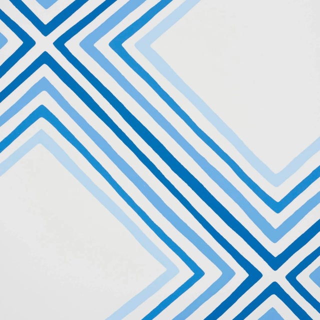 Vera Neumann created this mod, geometric design for Schumacher in 1976, and its happy colors and graphic, concentric...