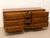 Wood Mid Century Dresser With Gold Pulls For Sale - Image 7 of 12