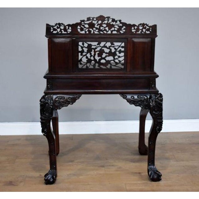 Antique Chinese Padouk Wood Desk, 1880 For Sale - Image 12 of 14