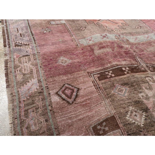 Mid 20th Century Galerie Shabab Collection Mid-20th Century Turkish Anatolian Tribal Carpet For Sale - Image 5 of 10