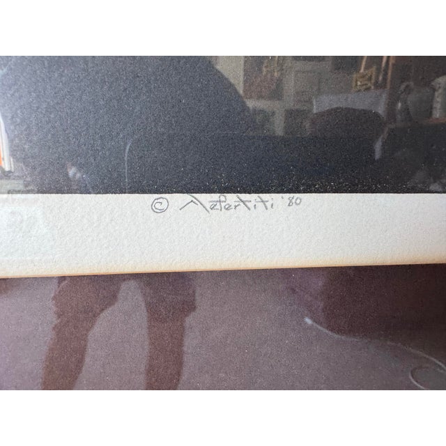 1980 Vintage Nefertiti Goodman “Nocturnal Breeze” Signed & Numbered Print – 20/125 – Framed For Sale - Image 10 of 12
