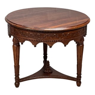 Vintage Louis XVI Mahogany Center Table For Sale